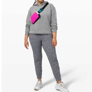 Lululemon Ready to Rulu 7/8 Jogger Neon Tweed Jacquard Battleship Electric EUC